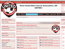 Tablet Screenshot of owensoundminorsoccer.ca